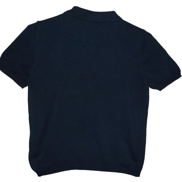 Alfred Dunner Sweater Womens Size Small blue argyle embroidered Patriotic collar - Picture 6 of 7